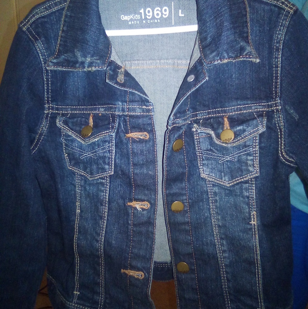GapKids faded denim jean jacket